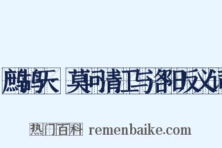 鹧鸪天·莫问清江与洛阳反义词是什么意思的图片